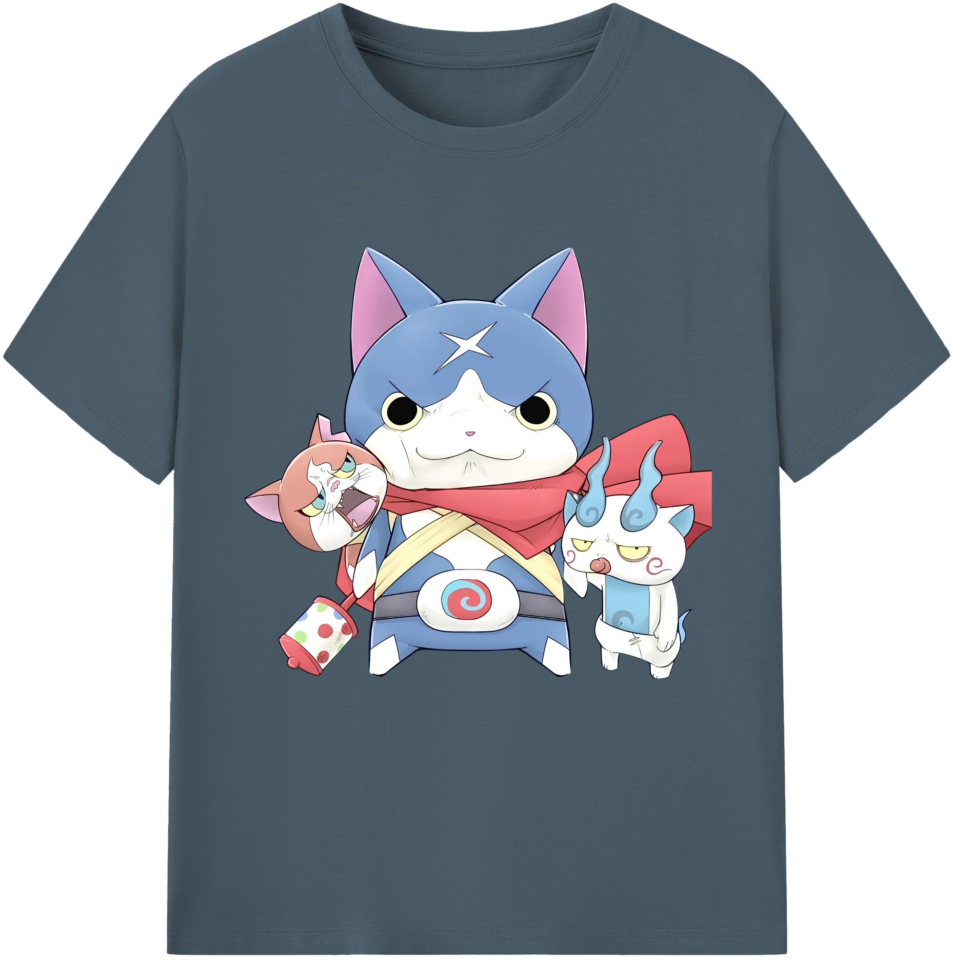 （画像用） 妖怪ウォッチ Yo-kai Watch 綿100％半袖Tシャツ（フロントプリント）